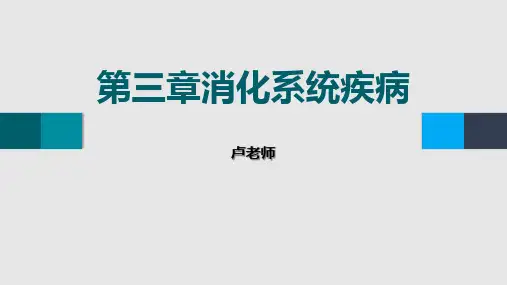 消化系统疾病总论+胃炎(中西医结合内科学)