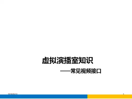 视频接口简介PPT课件