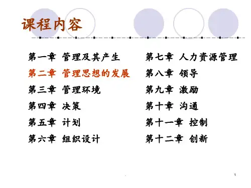 管理学第2章(管理思想的发展)PPT课件