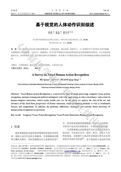 人体动作识别技术