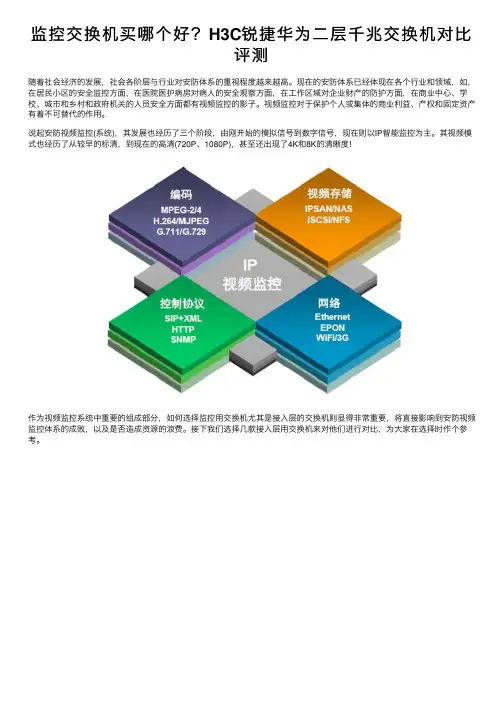 监控交换机买哪个好？H3C锐捷华为二层千兆交换机对比评测