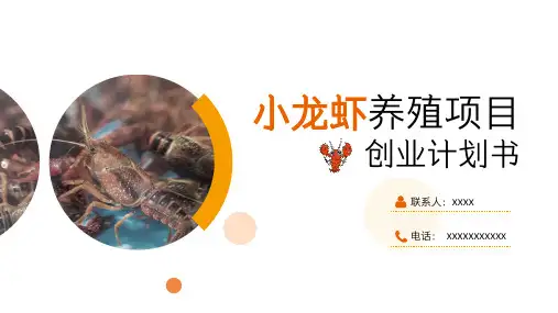 小龙虾养殖创业计划书