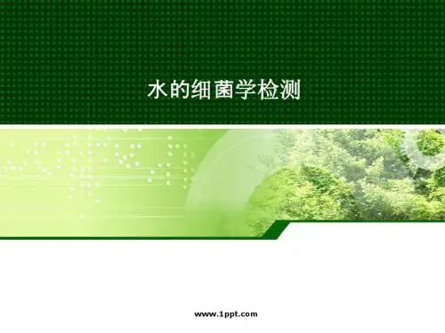 水细菌学检测