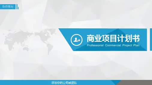 项目策划(10)——商业项目计划书PPT模板