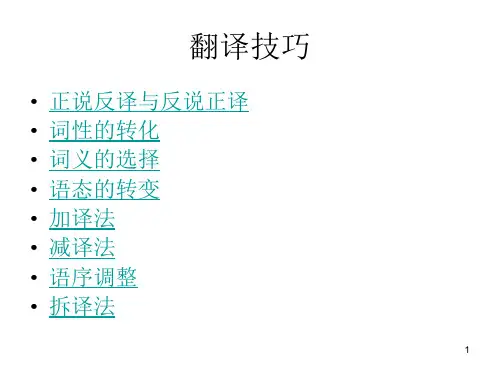 考研英语翻译技巧ppt课件