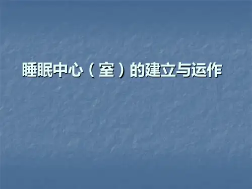 睡眠中心(室)的建立与运作(179页)