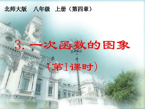 一次函数的图象(第1课时)课件