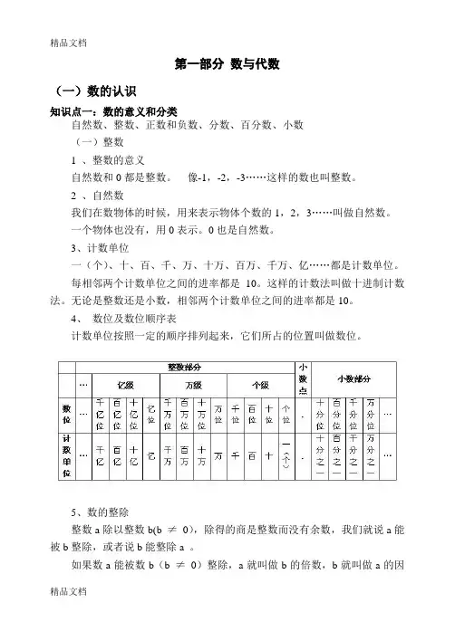 最新青岛版五四制五年级数学下册总复习知识点归纳