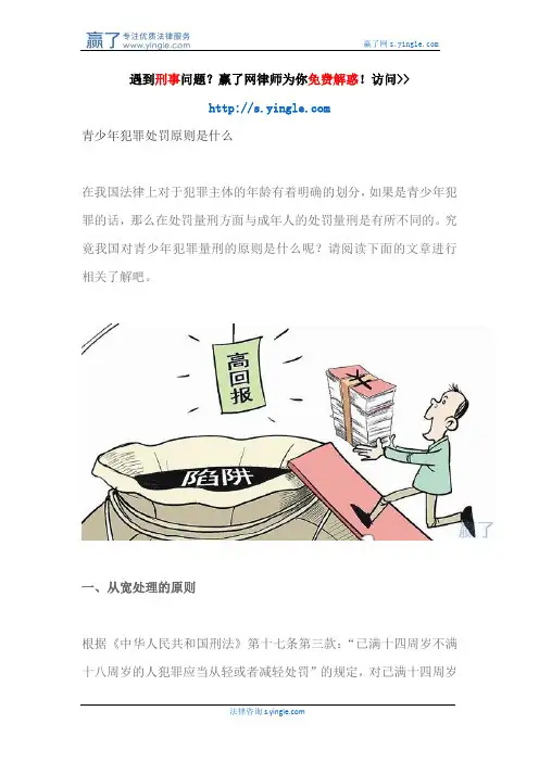 青少年犯罪处罚原则是什么
