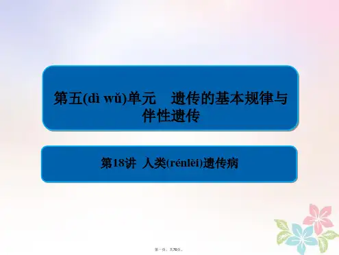 全国版高考生物一轮复习第18讲人类遗传参件