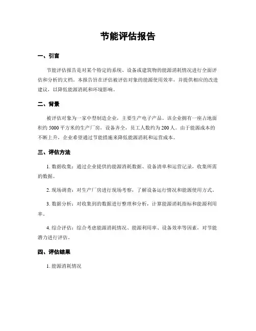 节能评估报告