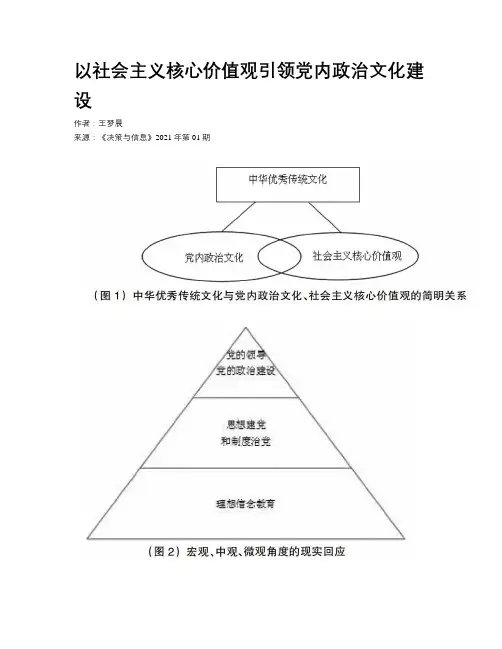以社会主义核心价值观引领党内政治文化建设