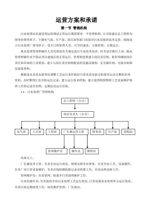 污水厂系统运行方案(1)