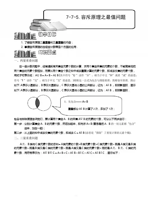 容斥原理之最值问题