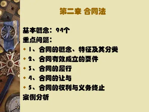 国际商法 第二章 合同法