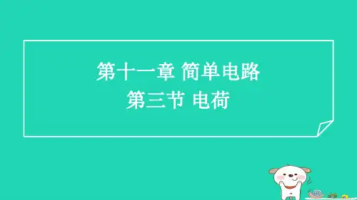 九年级物理第11章简单电路11-3电荷习题新版北师大版