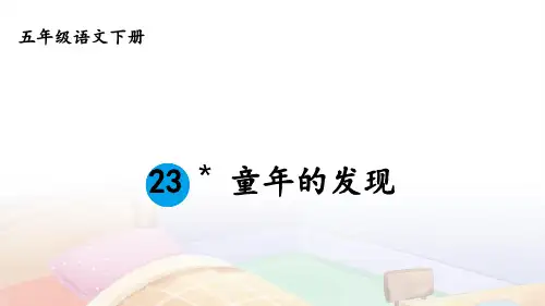 23童年的发现 课件(共26张PPT)