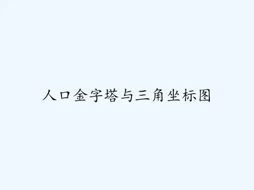 人口金字塔与三角坐标图ppt
