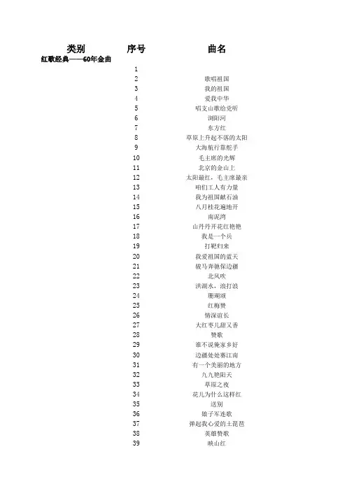 中国红歌汇——红歌经典600首