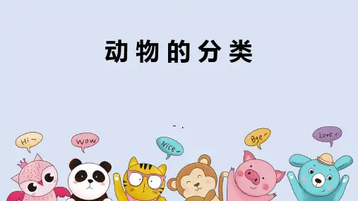 《动物的分类》PPT