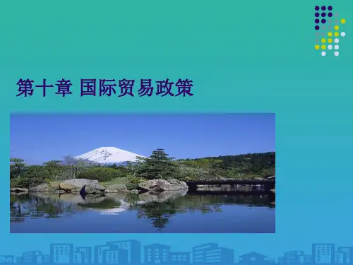 国际贸易政策与保护贸易政策(ppt 27页)
