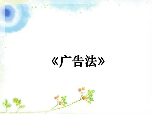 《广告法》培训PPT课件