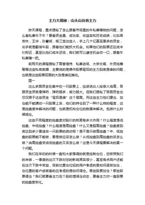 主力大揭秘：山头山谷看主力
