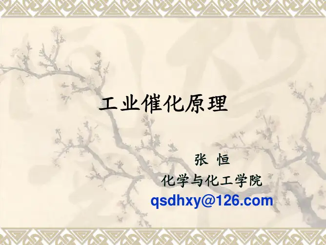 催化课件-第四章 各类催化剂及其催化作用01