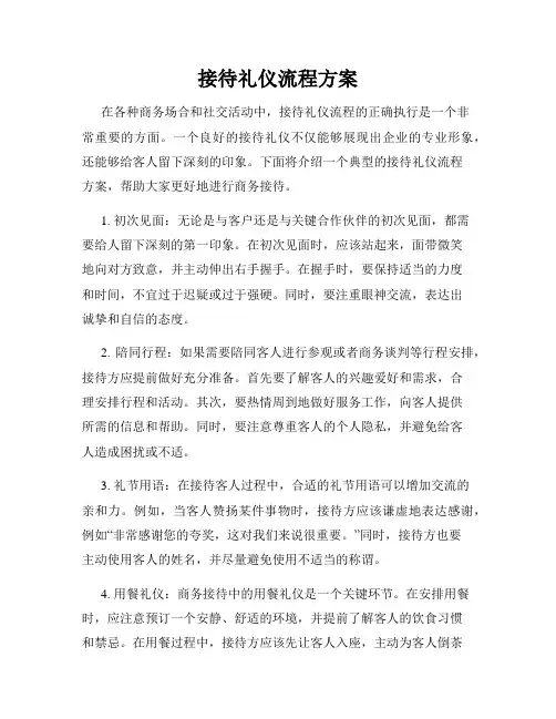 接待礼仪流程方案