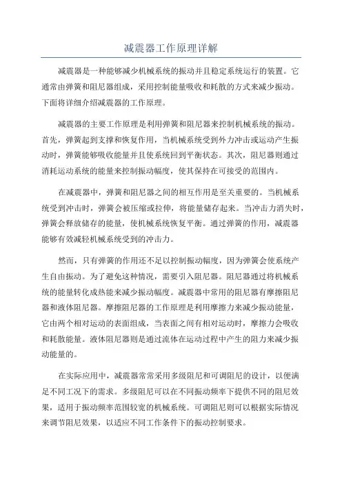 减震器工作原理详解