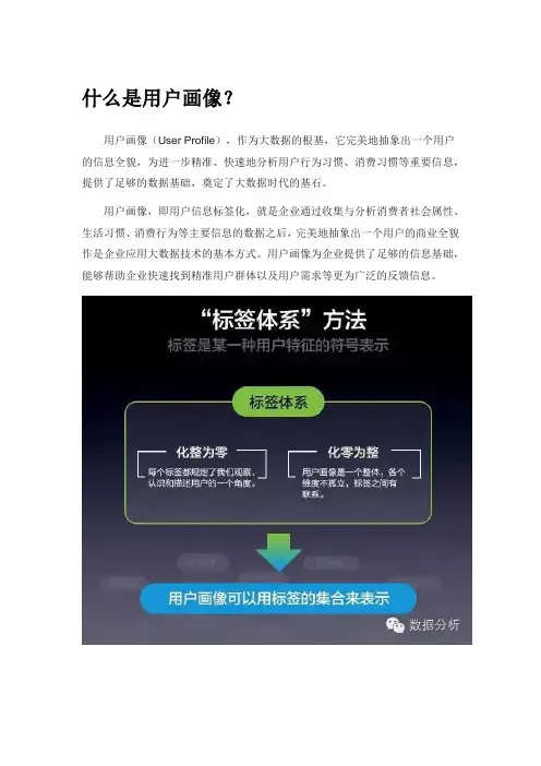 如何用大数据构建精准用户画像？
