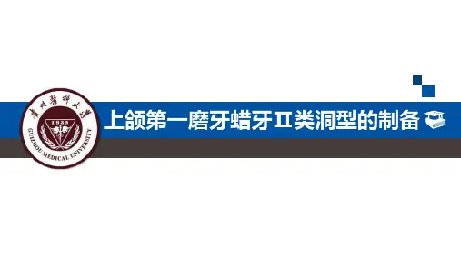 课件---上颌第一磨牙蜡牙II类洞的制备