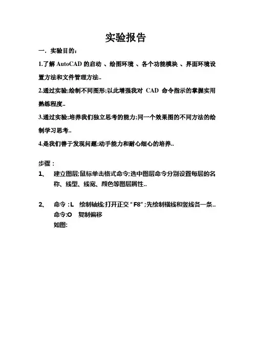 cad实验报告