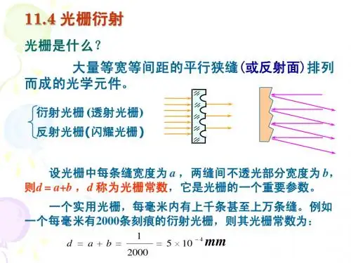 11.4 光栅衍射