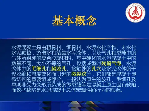 水泥石的孔结构研究