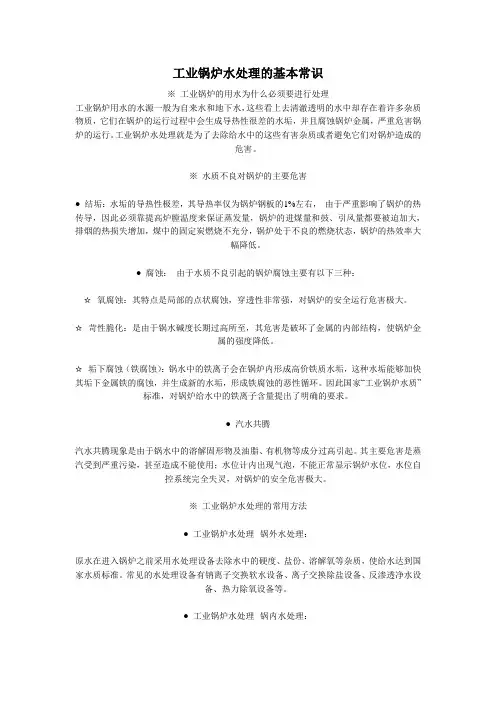 锅炉水处理