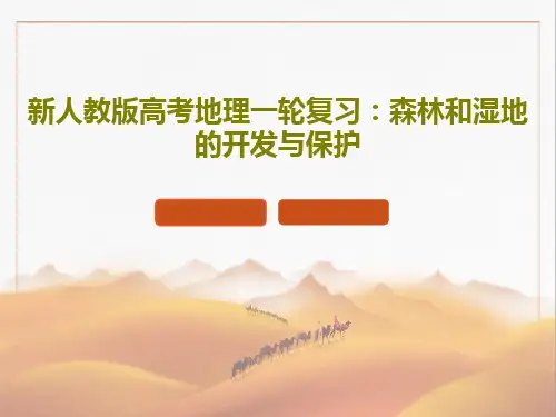 新人教版高考地理一轮复习：森林和湿地的开发与保护30页文档