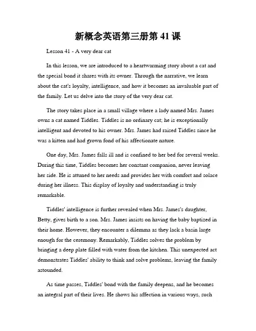 新概念英语第三册第41课