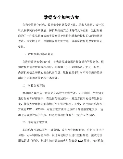 数据安全加密方案