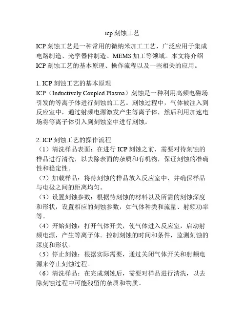 icp刻蚀工艺
