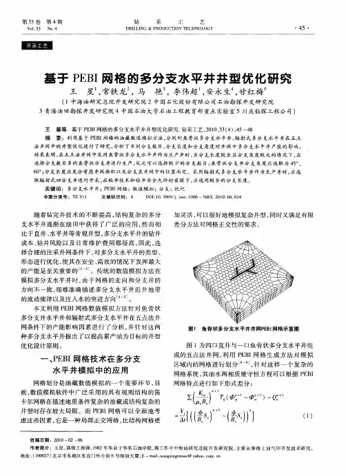 基于PEBI网格的多分支水平井井型优化研究