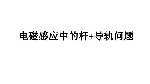 高考物理复习 电磁感应杆模型