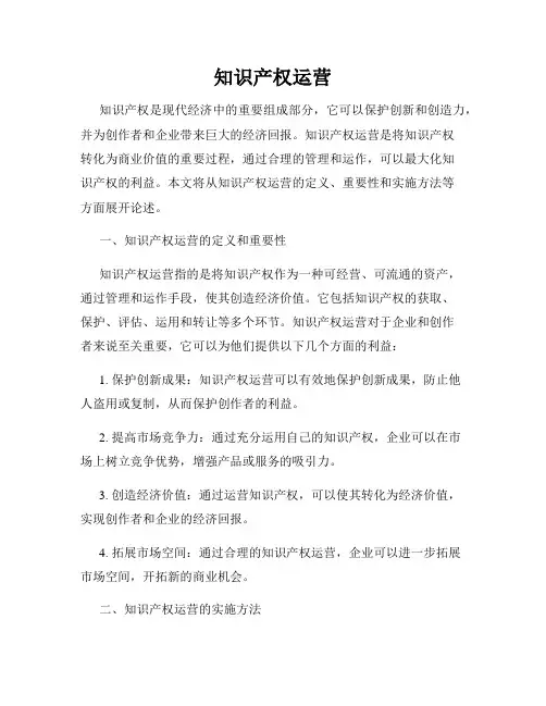知识产权运营
