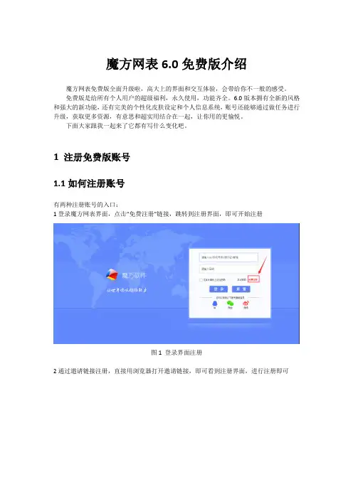 魔方网表6.0免费版介绍