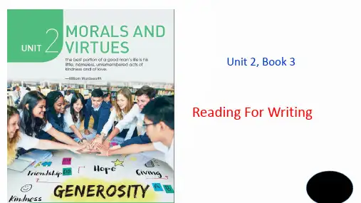 【课件】Unit+2+Reading+for+writing+课件-人教版(2019)必修第三册