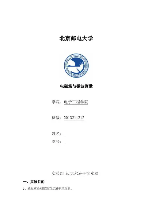电磁场与电磁波第二次实验报告