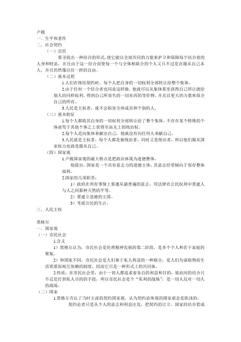 西方政治思想史