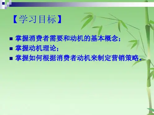 第三章 消费者需要和动机(共24张PPT)