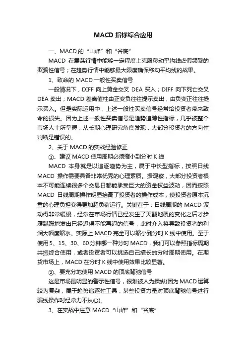MACD指标综合应用