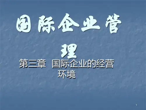 国际企业管理ppt课件